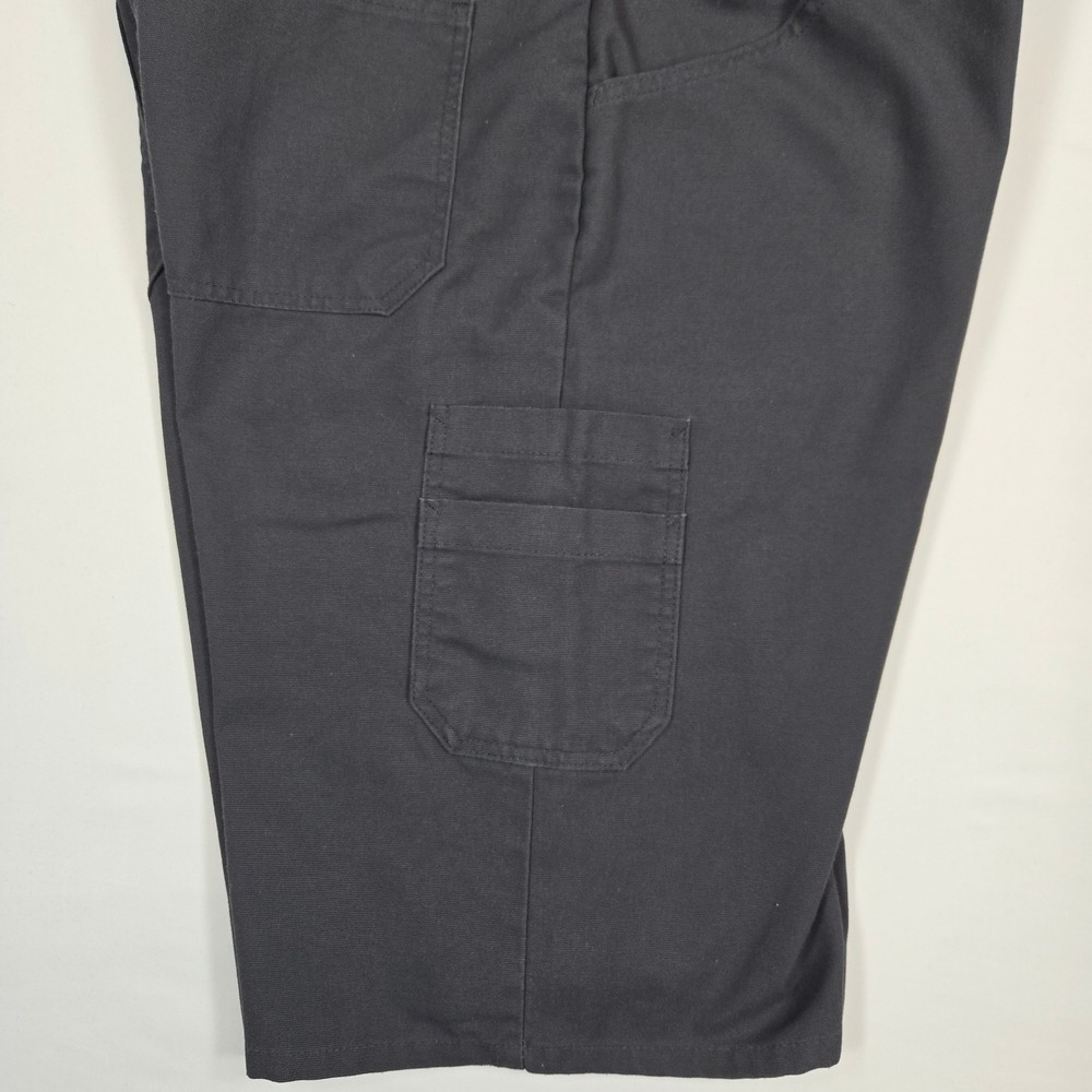 Red Kap Men Utility Cargo Shorts Black Workwear Stretch Size 40 Durable Casual - Picture 6 of 11